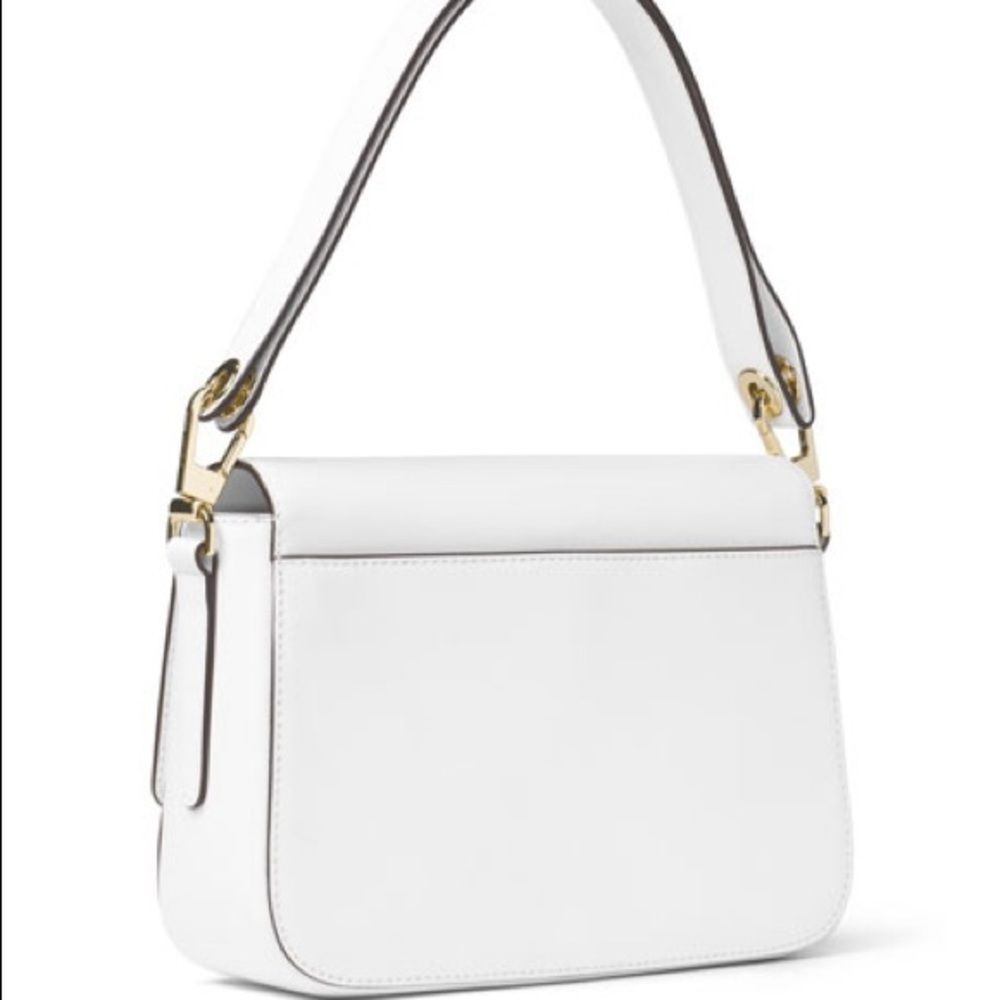 NWT Madelyn Large Convertible Two-way wear Shoulder Bag, Optic White handbag - Picture 8 of 13